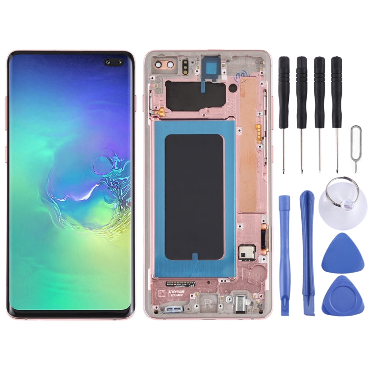 LCD Screen and Digitizer Complete Assembly with Frame for Samsung Galaxy S10+, For Samsung Galaxy S10+