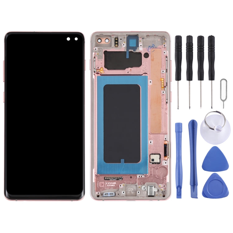 LCD Screen and Digitizer Complete Assembly with Frame for Samsung Galaxy S10+, For Samsung Galaxy S10+