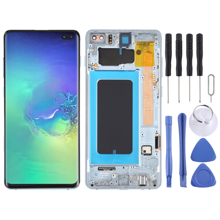 Schermo LCD e digitalizzatore assemblato completo con cornice per Samsung Galaxy S10+, For Samsung Galaxy S10+