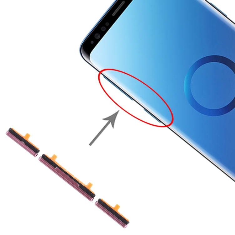 Per Galaxy S9 / Galaxy S9+ 10 Set tasti laterali, For Samsung Galaxy S9 / S9+, For Galaxy S9 / S9+