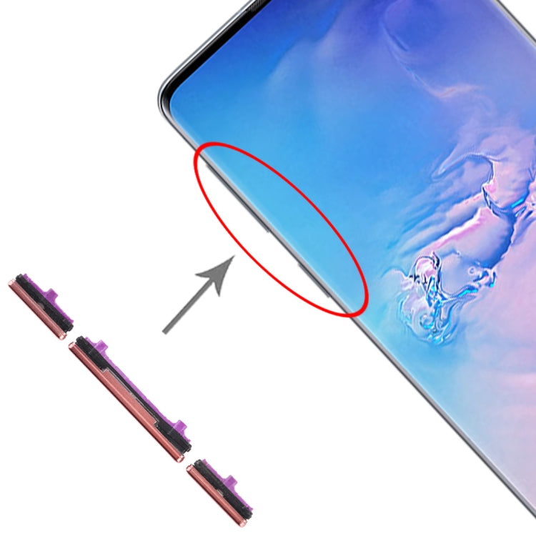 Set 10 tasti laterali di ricambio per Galaxy S10 e S10+