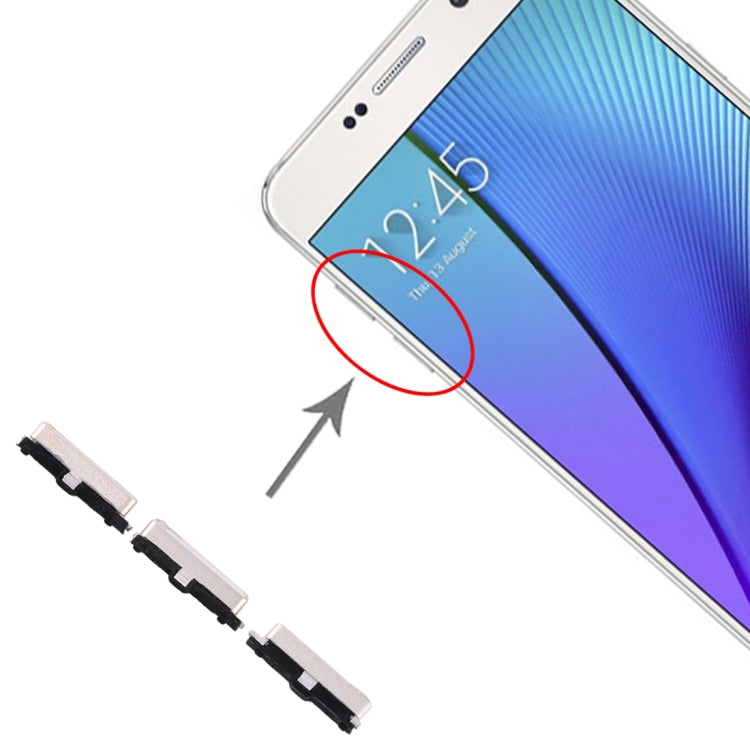 For Galaxy Note 5 10 Set side keys, For Galaxy Note 5