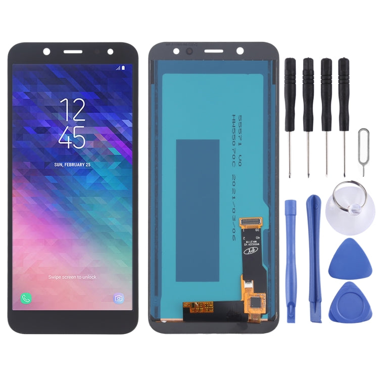 Schermo LCD in materiale TFT e digitalizzatore assemblaggio completo per Galaxy A6 (2018) A600F, For Samsung Galaxy A6 (2018) TFT