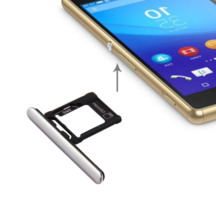 Micro SD/SIM Card Tray + Card Slot Holder Dust Plug for Sony Xperia XZ Premium (Dual SIM Version), For Xperia XZP Dual SIM, For XZP Dual SIM