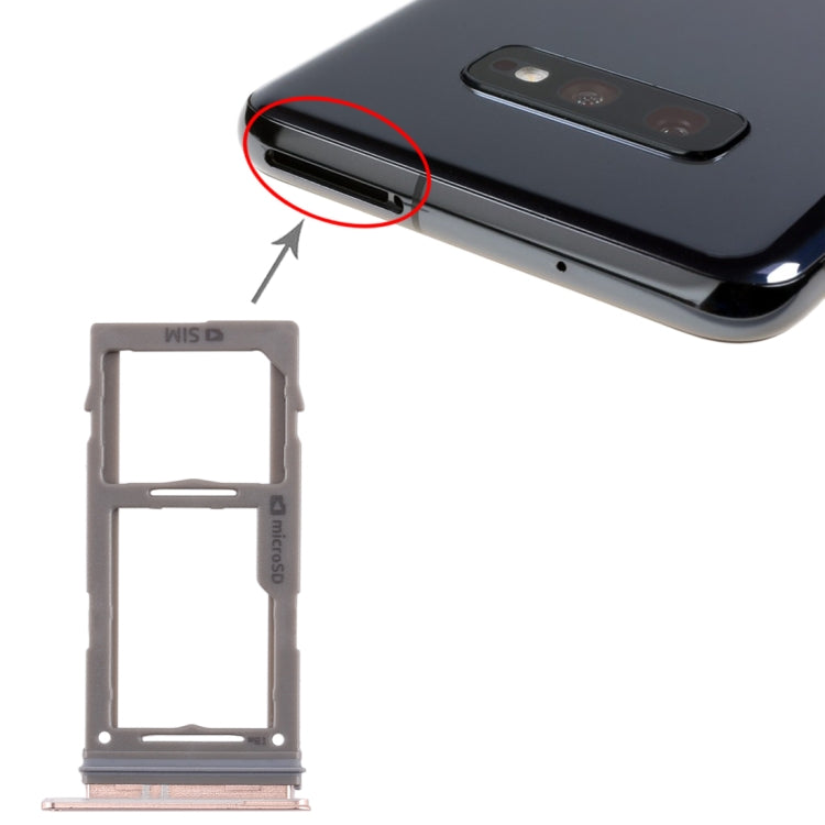 For Samsung Galaxy S10+ / S10 / S10e SIM Card Tray + Micro SD Card Tray, For Samsung Galaxy S10+, For Galaxy S10+