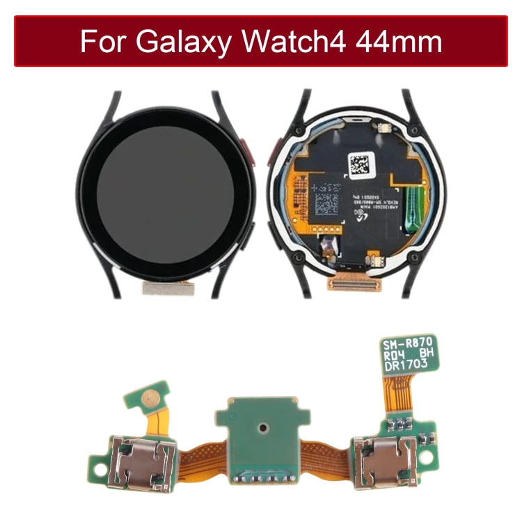 Original Power + Return + Microphone Flex Cable for Samsung Galaxy Watch4 44mm SM-R870 R875, For Samsung Galaxy Watch4 44mm