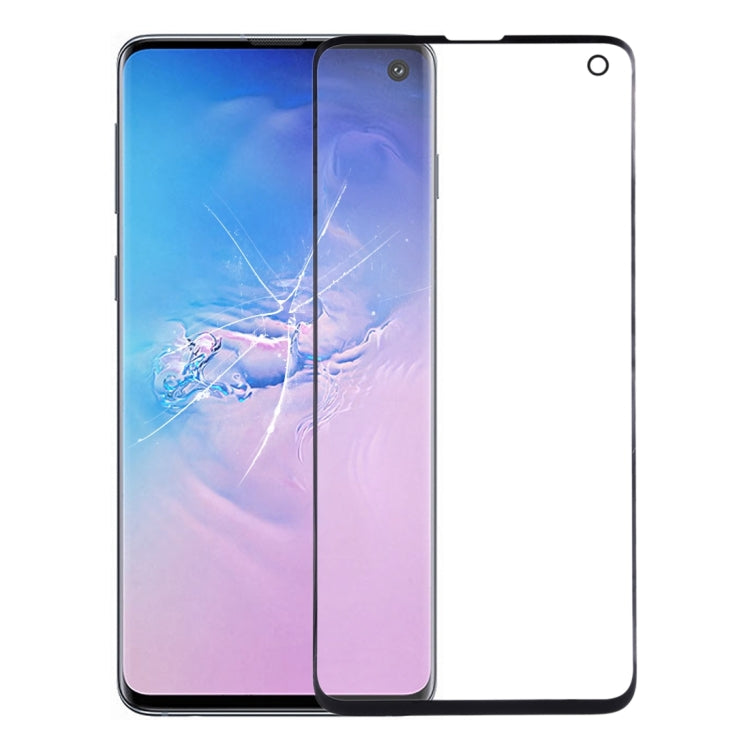 Per Samsung Galaxy S10 Lente in vetro esterna per schermo anteriore con adesivo OCA otticamente trasparente, For Samsung Galaxy S10