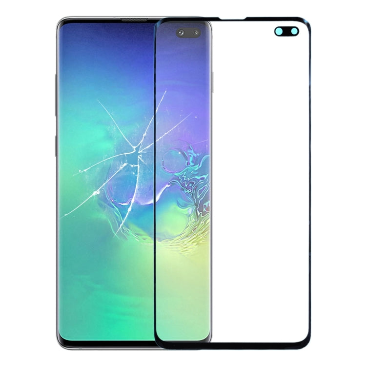 For Samsung Galaxy S10+ Front Screen Outer Glass Lens with OCA Adhesive Optically Clear, For Samsung Galaxy S10+