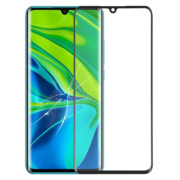 Lente in vetro esterna per schermo anteriore con adesivo OCA otticamente trasparente per Xiaomi Mi Note 10, For Xiaomi Mi Note 10