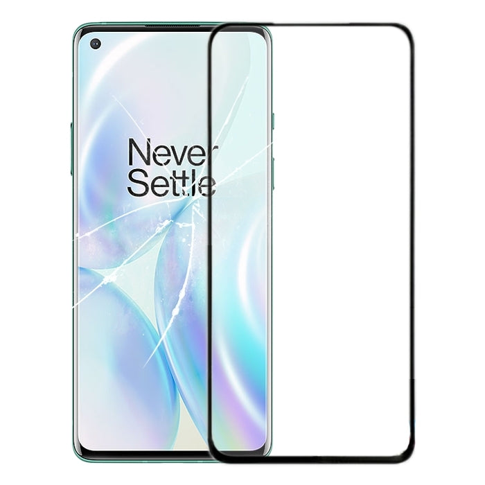 Per OnePlus 8 Lente in vetro esterna dello schermo anteriore con adesivo OCA otticamente trasparente, For OnePlus 8 (with OCA)