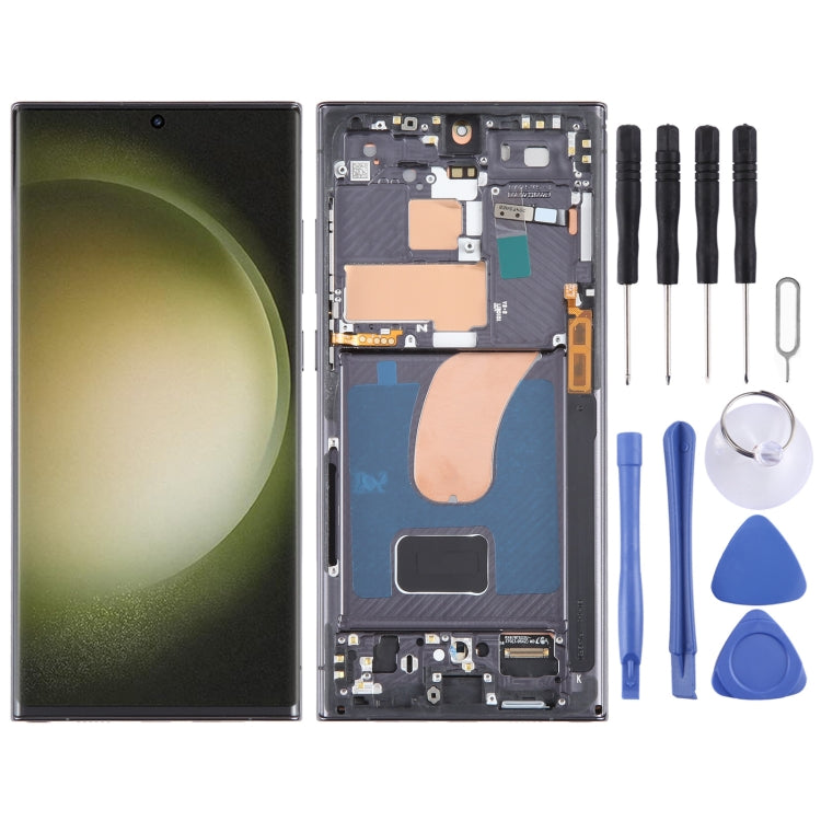 Per Samsung Galaxy S23 Ultra 5G SM-S918U US Edition OLED LCD Screen Digitizer assemblaggio completo con cornice, For Samsung Galaxy S23 Ultra 5G(US Edition), For Samsung Galaxy S23 Ultra 5G SM-S918U
