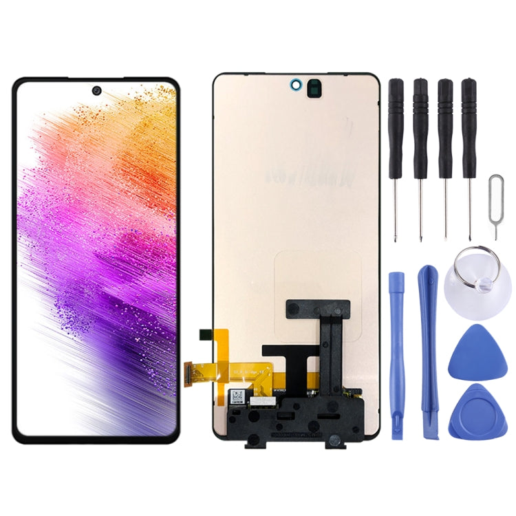 Original LCD Screen and Digitizer Full Assembly for Samsung Galaxy A73, For Samsung Galaxy A73