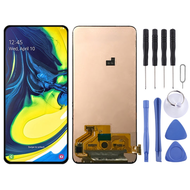 Schermo LCD originale e digitalizzatore assemblaggio completo per Samsung Galaxy A80, For Samsung Galaxy A80