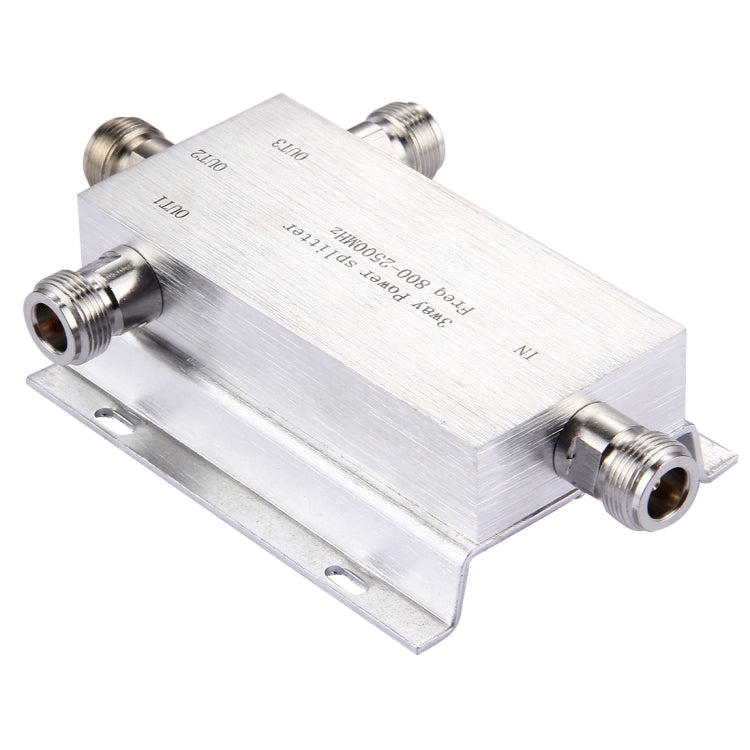 Sdoppiatore di alimentazione a 3 vie con adattatore N femmina 800-2500 MHz, 3-Way Power Splitter