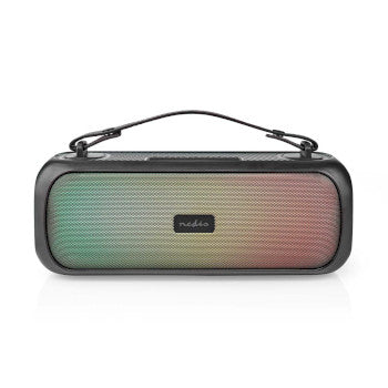 Bluetooth® Party Boombox | 4.5 hrs | 2.0 | 45W | Media playback: AUX / USB | IPX5 | Linkable | Carrying handle | Party lights | Black