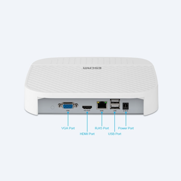 ESCAM PVR204 NVR 1080P 4CH+2CH ONVIF Videoregistratore digitale