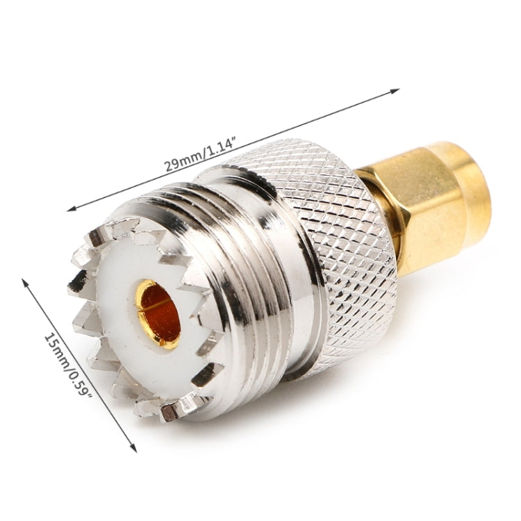 Adattatore coassiale RF SMA maschio a UHF femmina