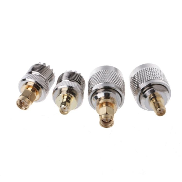 Kit 4 adattatori RF PL259/SO239 a SMA maschio/femmina