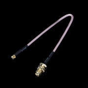 Cavo intrecciato maschio ad angolo retto RG316 SMA femmina a MMCX, lunghezza: 15 cm
