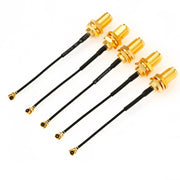 Set da 5 pezzi RG178 Ufl / IPX / IPEX a cavo intrecciato adattatore femmina SMA, lunghezza: 10 cm, 10cm