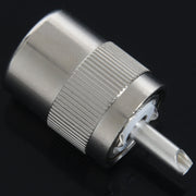 Connettore per scheda coassiale RF UHF maschio PL259 / SO239 twist-on RFC400 RG8