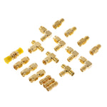 Set 18 pezzi adattatori connettore SMA maschio femmina