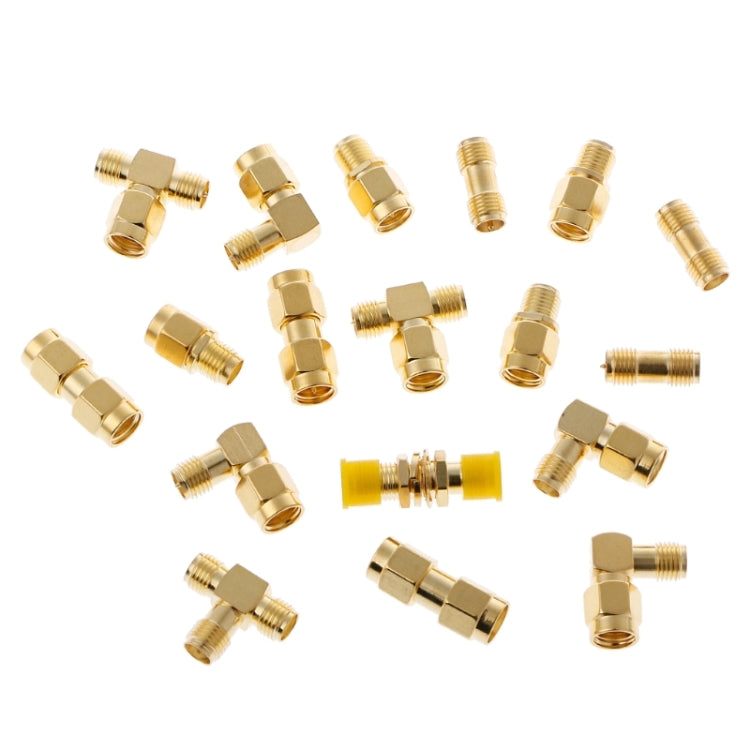Set 18 pezzi adattatori connettore SMA maschio femmina