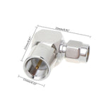 Adattatore SMA maschio a FME maschio angolo retto 50 Ohm