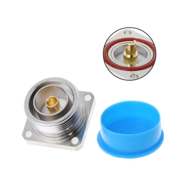 Connettore centrale jack femmina 7/16 DIN con adattatore RF