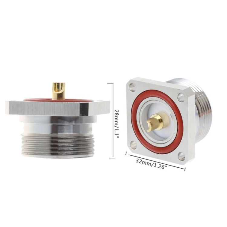 Connettore centrale jack femmina 7/16 DIN con adattatore RF