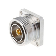 Connettore centrale jack femmina L29 7/16 Din con adattatore coassiale RF con flangia a 4 fori