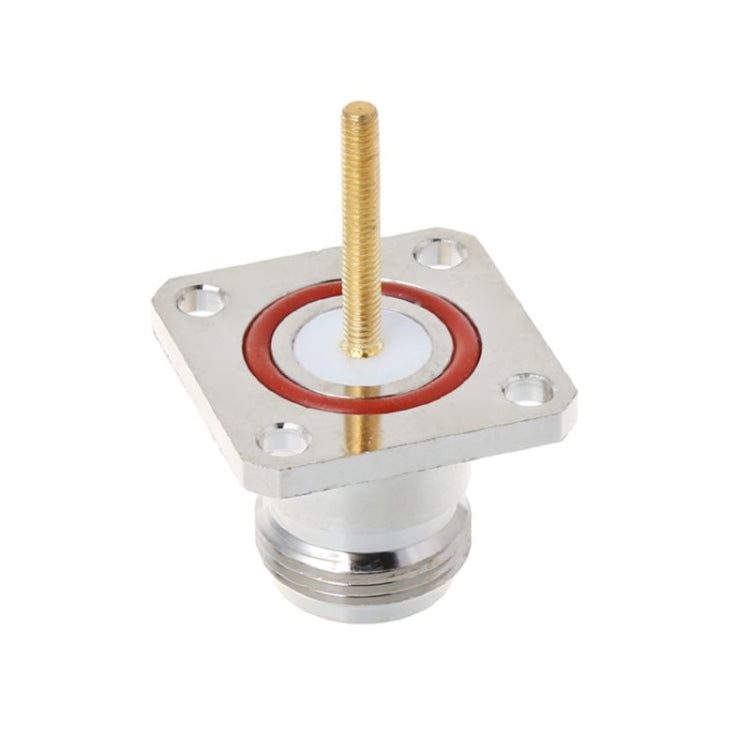 Connettore femmina N in ottone con adattatore RF 4 fori