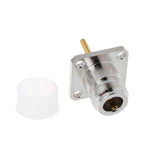 Connettore femmina N in ottone con adattatore RF 4 fori