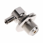 Connettore RF UHF femmina SO239 angolo retto 50ohm