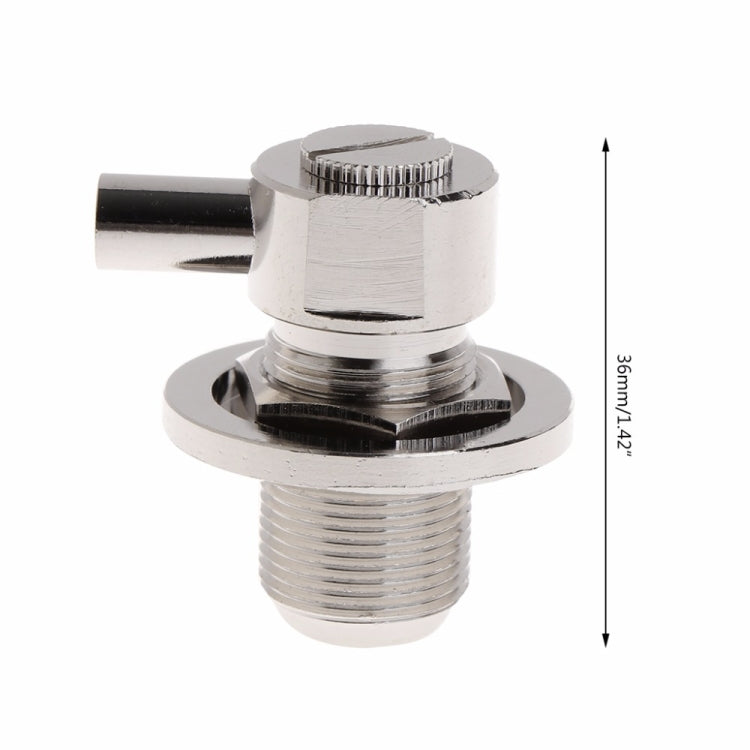 Connettore RF UHF femmina SO239 angolo retto 50ohm
