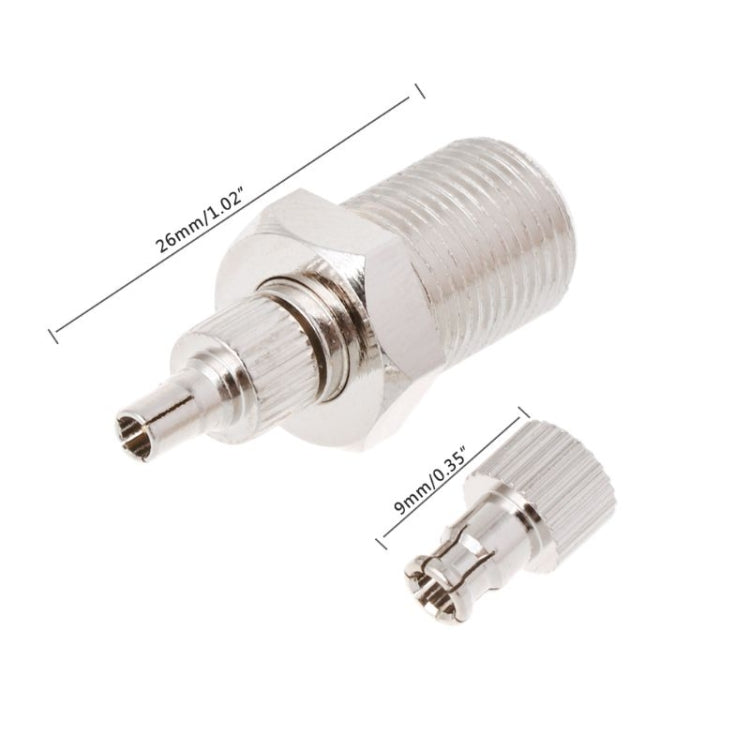 Adattatore connettore coassiale F femmina a CRC9/TS9 maschio
