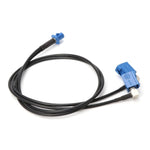 Cavo combinato RG174 Fakra C maschio a 2 jack femmina 50 cm