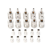 10 set di adattatori coassiali con connettore RF crimpato jack femmina UHF