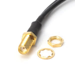Prolunga cavo RG174 SMA femmina a 2 TS9 maschio 15 cm