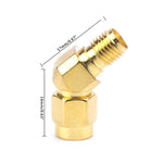 Adattatore connettore SMA maschio a femmina 45° 135°