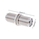 Adattatore connettore UHF femmina-femmina 50 ohm in ottone