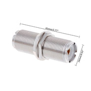 UHF KY Adattatore connettore UHF femmina-femmina, versione estensione