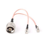 Cavo splitter combinatore RG316 N maschio 15 cm