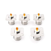 Adattatore per montaggio su coperchio telaio pannello flangia femmina UHF SO239 da 5 pezzi