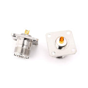 Adattatore per montaggio su coperchio telaio pannello flangia femmina UHF SO239 da 5 pezzi