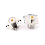 Adattatore UHF SO239 femmina per montaggio su pannello 5 pezzi