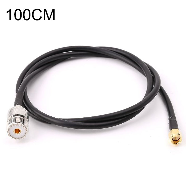 Cavo di collegamento UHF femmina a SMA maschio RG58, lunghezza: 100 cm, Length: 100cm
