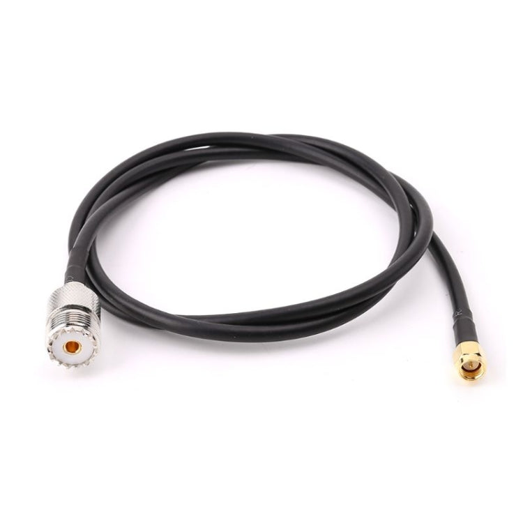 Cavo collegamento UHF femmina a SMA maschio RG58 100 cm