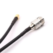 Cavo di collegamento UHF femmina a SMA maschio RG58, lunghezza: 100 cm, Length: 100cm