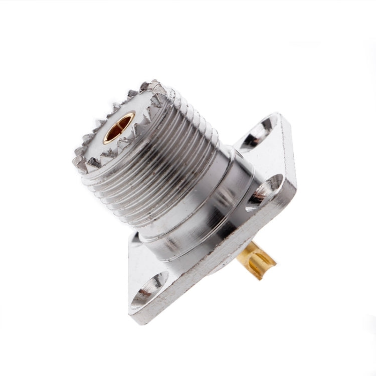 Adattatore flangiato UHF femmina SO239 in metallo